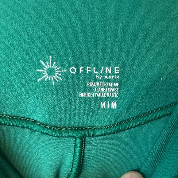 Offline by Aerie Real Me Flare Hi-Rise Crossbody Leggings Size M Emerald Green - Picture 6 of 12